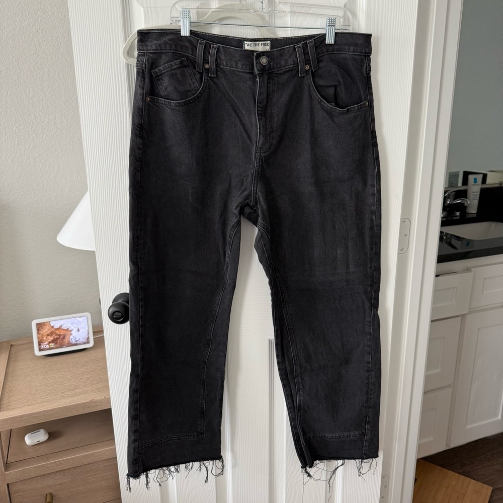 We the Free Risk Taker Mid Rise Jeans- Black